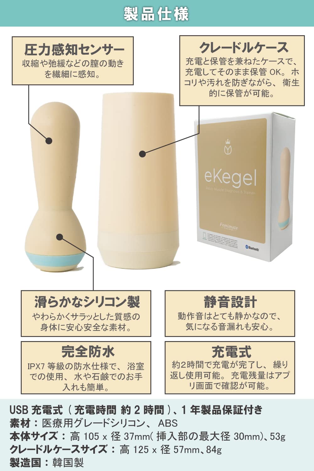 Amazon | 骨盤底筋トレーニング スマートデバイス フェミメイト